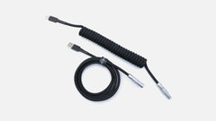 Black LEMO® Cable-Space Cables-coiled keyboard cable-coiled usb c cable-coiled cable keyboard