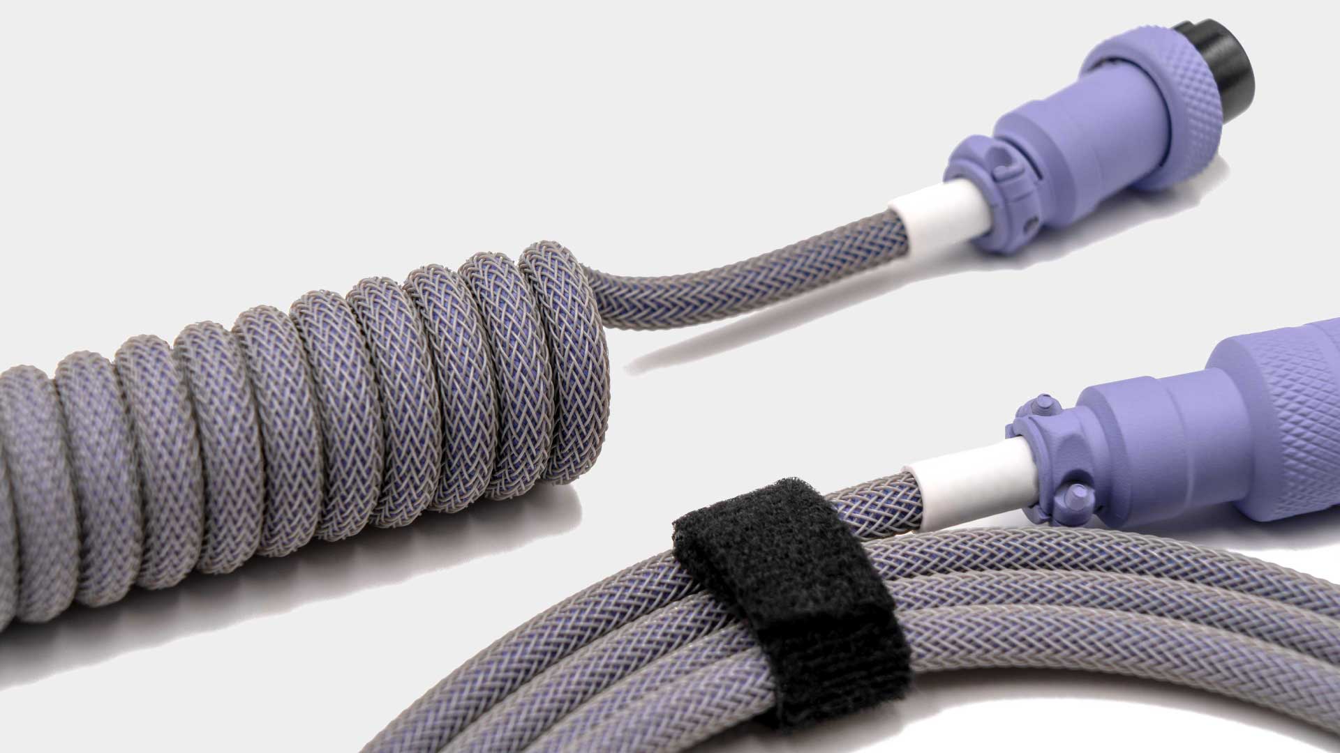 Blurple Cable-Space Cables-coiled keyboard cable-coiled usb c cable-coiled cable keyboard