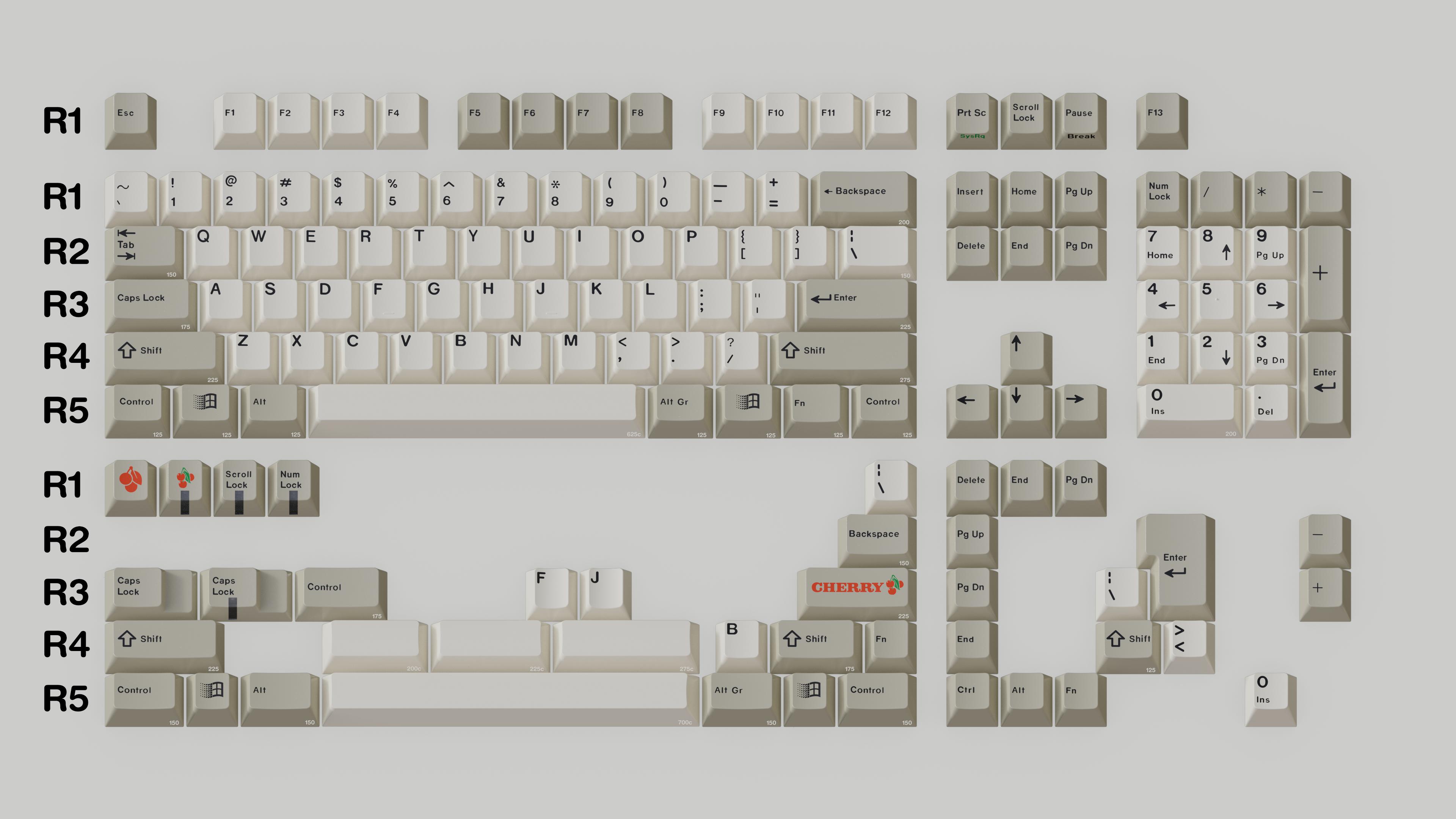 GMK CYL Classic Beige Keycaps-Space Cables-gmk keycaps-gmk keyboard-custom keycaps-keycaps-keyboard keycaps