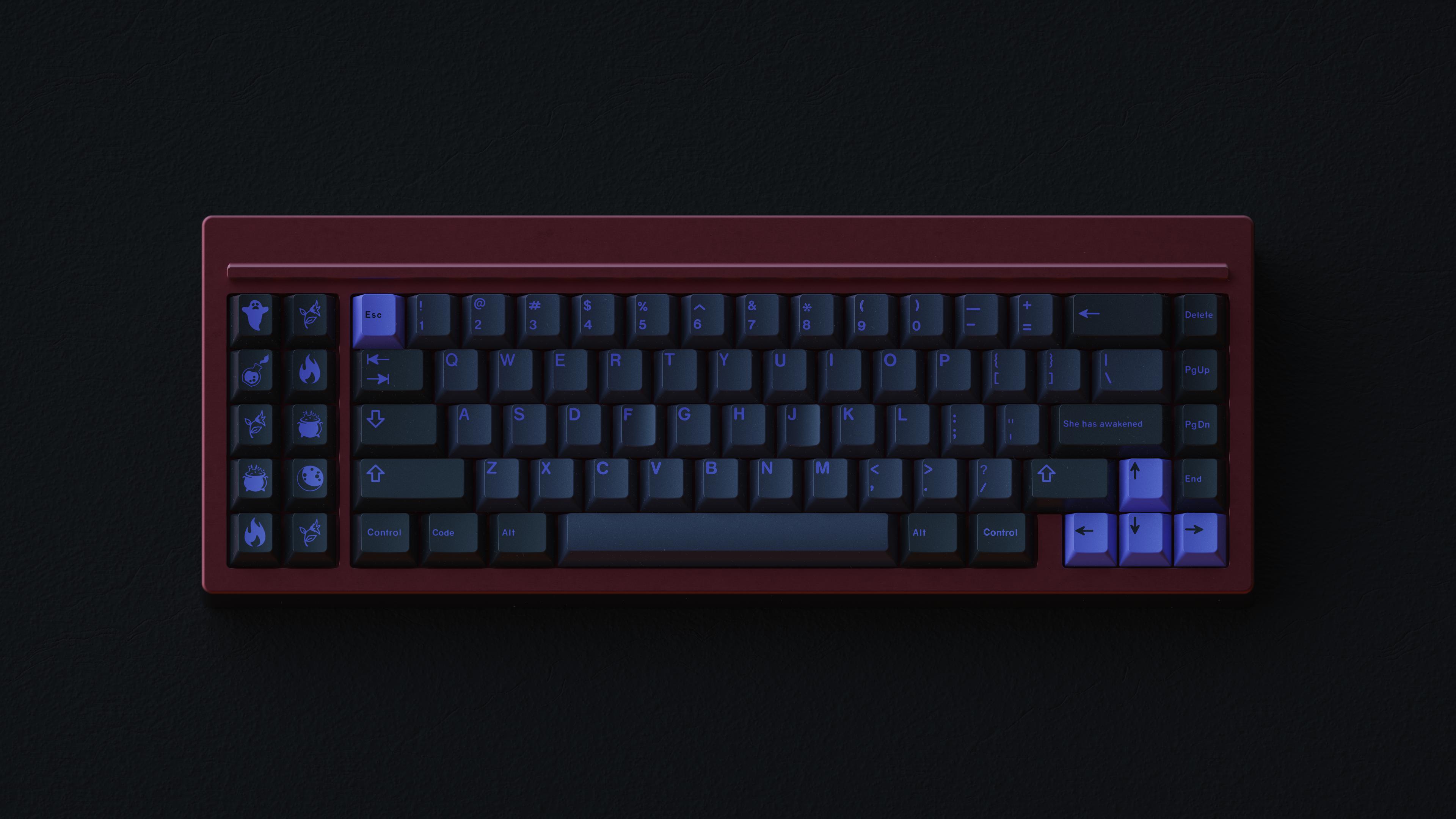 GMK CYL Nightshade Keycaps-Space Cables-gmk keycaps-gmk keyboard-custom keycaps-keycaps-keyboard keycaps
