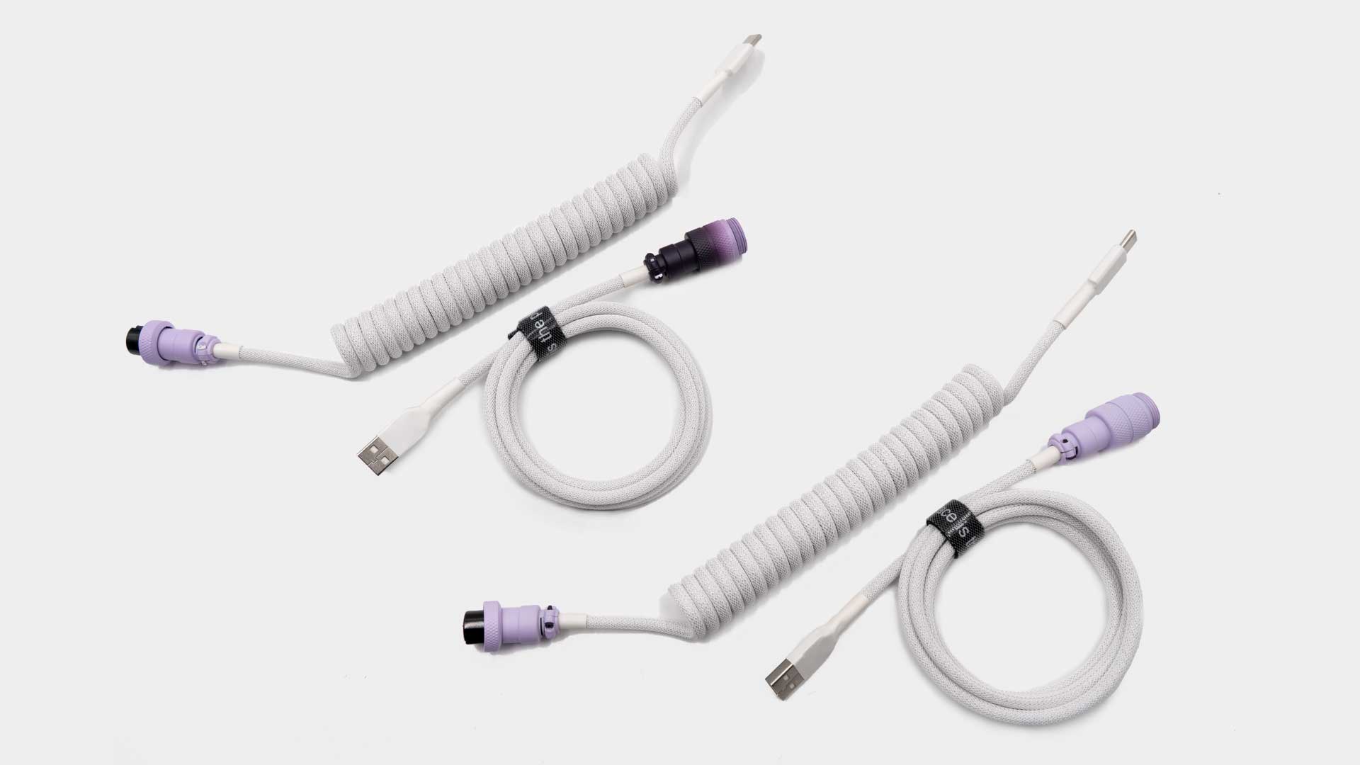 Lavender Cable-Space Cables-coiled keyboard cable-coiled usb c cable-coiled cable keyboard