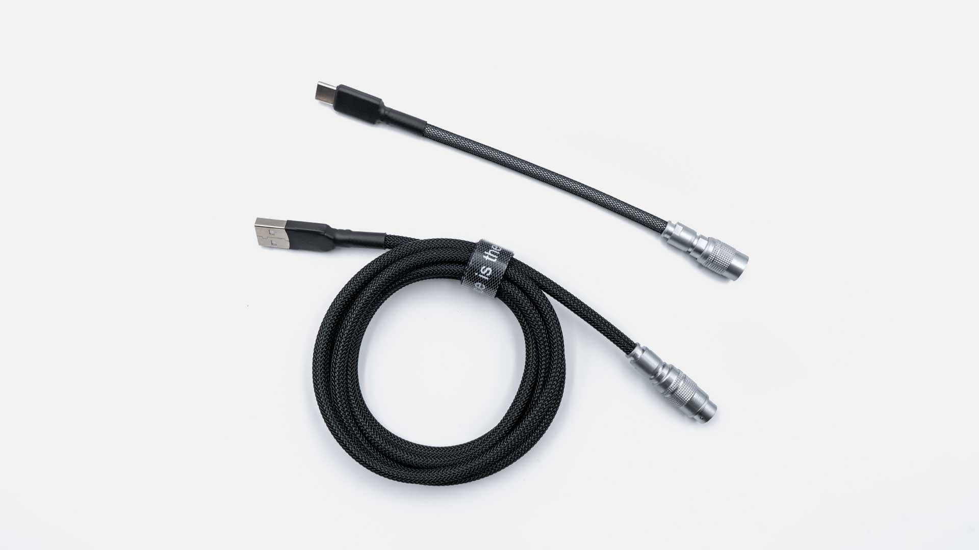 MONOCHROME YC8 CABLE-Space Cables-coiled keyboard cable-coiled usb c cable-coiled cable keyboard