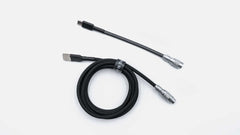 MONOCHROME YC8 CABLE-Space Cables-coiled keyboard cable-coiled usb c cable-coiled cable keyboard