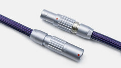 Purple LEMO® Cable-Space Cables-coiled keyboard cable-coiled usb c cable-coiled cable keyboard