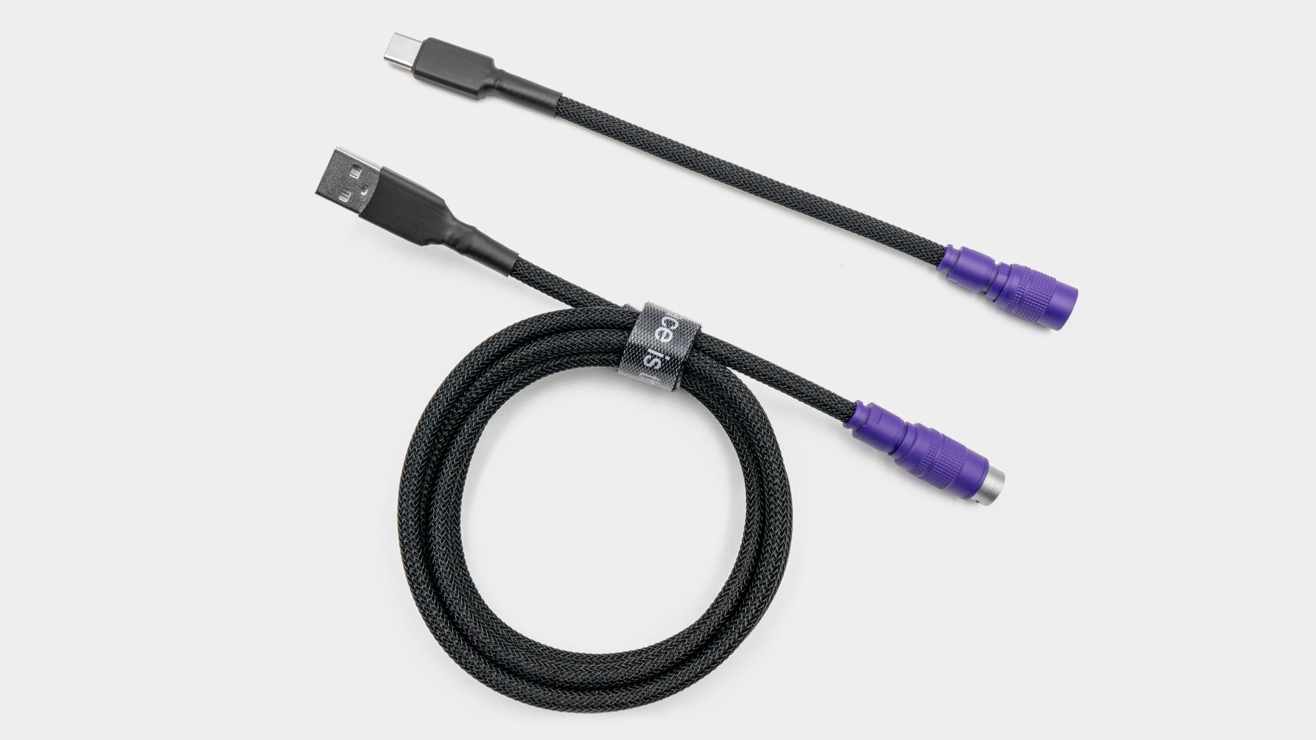 PURPLE NIGHT YC8 CABLE-Space Cables-coiled keyboard cable-coiled usb c cable-coiled cable keyboard