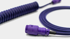 Purple Night Cable-Space Cables-coiled keyboard cable-coiled usb c cable-coiled cable keyboard