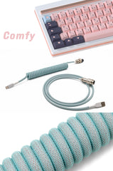 Comfy Cable-Space Cables-coiled keyboard cable-coiled usb c cable-coiled cable keyboard